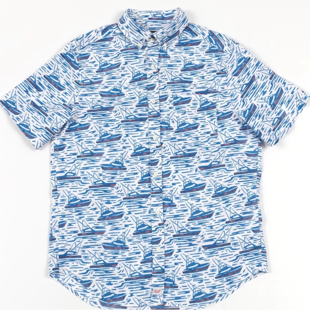 Vineyard Vines Classic Fit Murray Shirt – Sailing Print